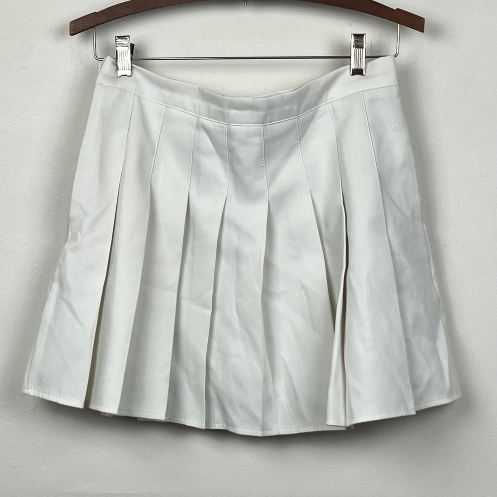 Cider Pleated Skort Medium White Heritage Prep Schoolgirl Tennis Sporty Academia